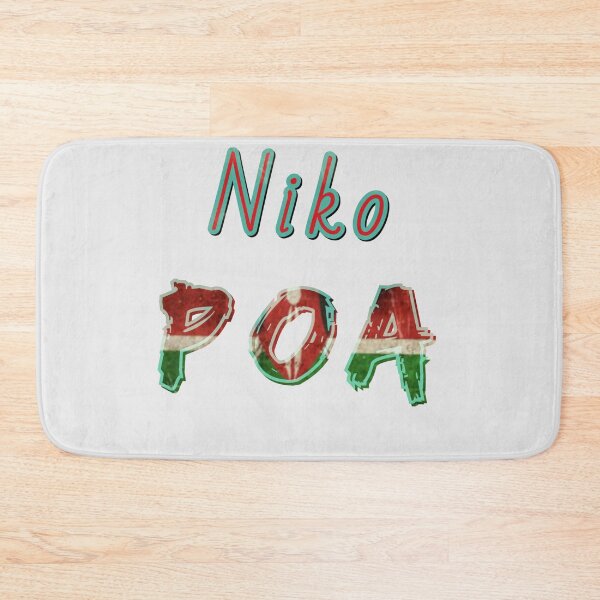 Item preview, How to say im fine in Swahili .NIKO POA KENYAN DESIGN WITH KENYAN FLAG COLORS designed and sold by JIMMYKIVUTI.