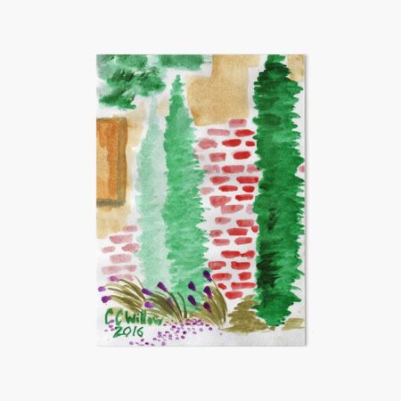Arborvitae at 12th Street Art Board Print