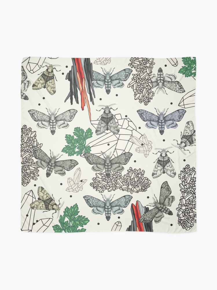 Alternate view of Moths and rocks. Scarf
