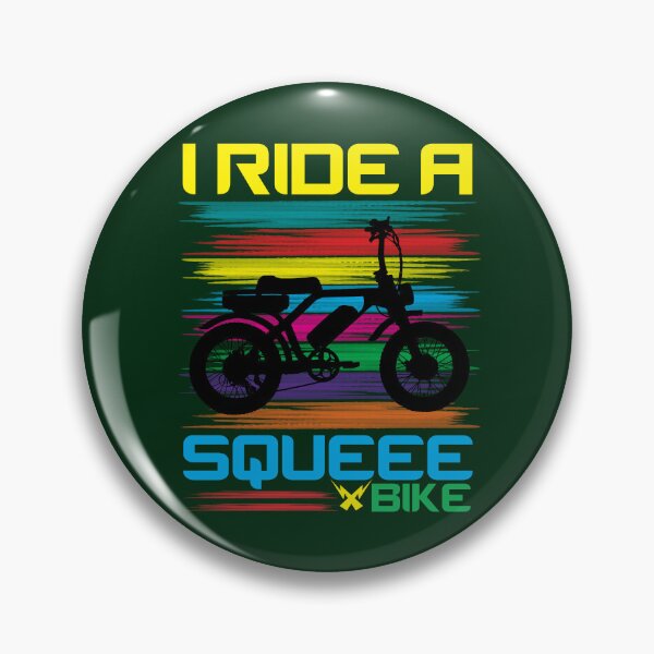 Item preview, I Ride A Squeee Bike Funny E-Bike Rider Electric Power Bikes designed and sold by CharJens.