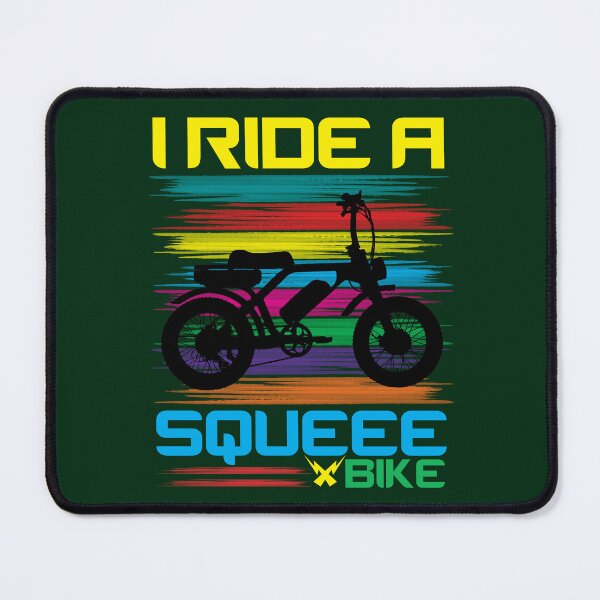 Item preview, I Ride A Squeee Bike Funny E-Bike Rider Electric Power Bikes designed and sold by CharJens.