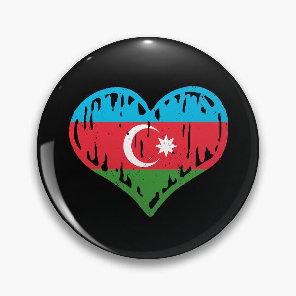 Item preview, Azerbaijan Flag Heart Love designed and sold by rafaeltto.