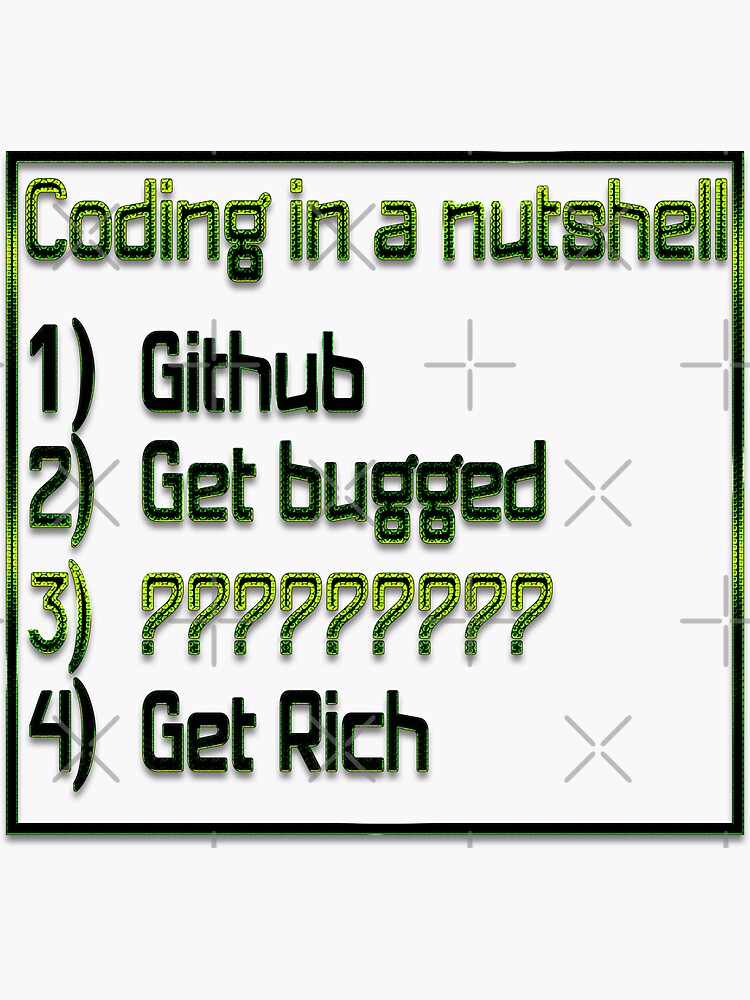 "Silly Coding In a Nutshell Print, Funny Programmer Gift, Hilarious 