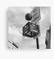 Basketball never stops Canvas Print