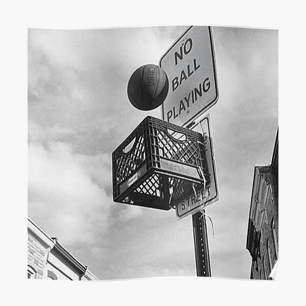 Basketball hört nie auf Poster
