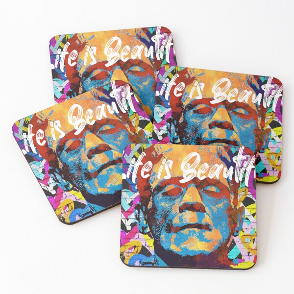 Item preview, Frankenstein Life is Beautiful pop art designed and sold by Stephen Chambers / The Pop Art Factory.