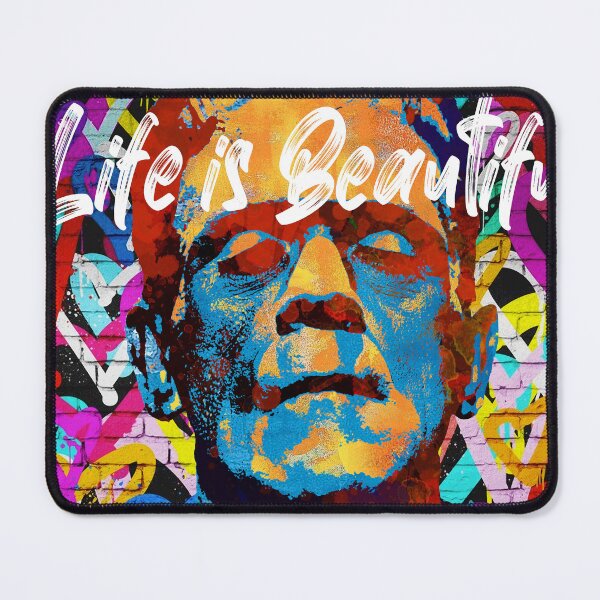 Item preview, Frankenstein Life is Beautiful pop art designed and sold by Stephen Chambers / The Pop Art Factory.
