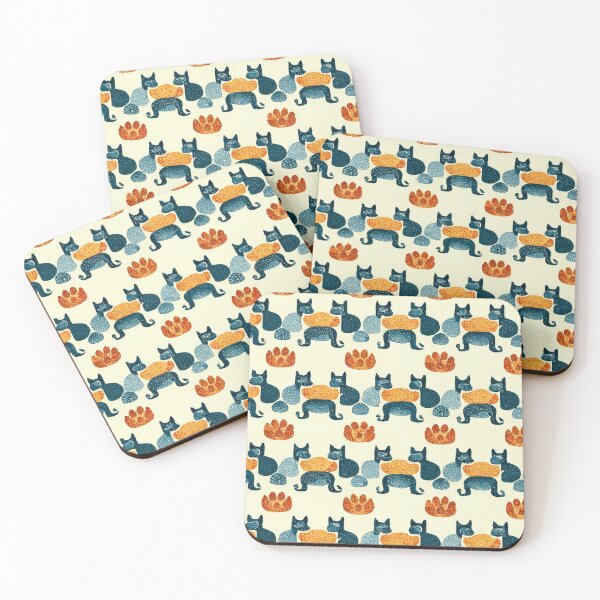 Item preview, Abstract pattern of cats  designed and sold by arrogantdesign.