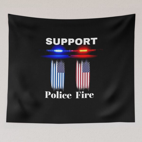 Item preview, Support Police and Fire designed and sold by RogerWBDesigns.