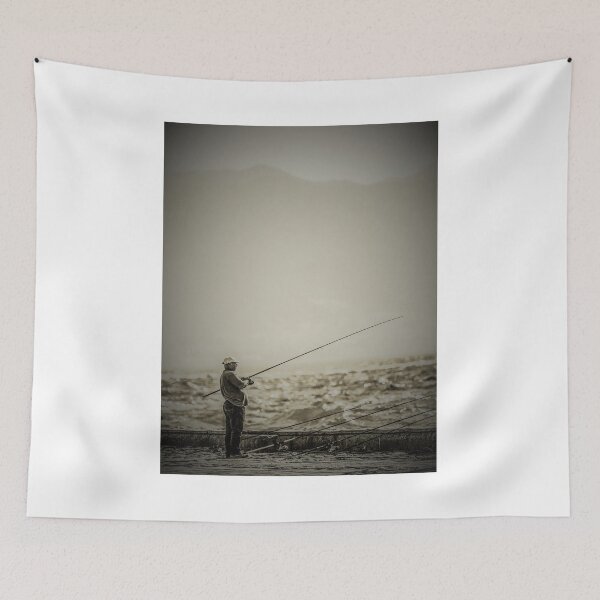 Item preview, Random Fisher On The River Bank designed and sold by monteartist.