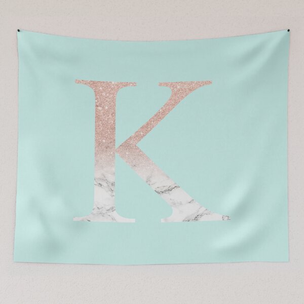 Item preview, Rose Gold Glitter and Marble Kappa K designed and sold by greekgoddess.