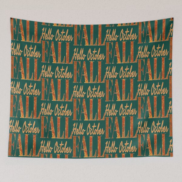 Item preview, Hello October fall designed and sold by WolfieeShops.
