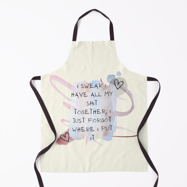Item preview, I Swear I Have My Shit Together Funny Inspirational Motivational Quote | Purple Pink Pastel Watercolour: designed and sold by LifeAndWonder.