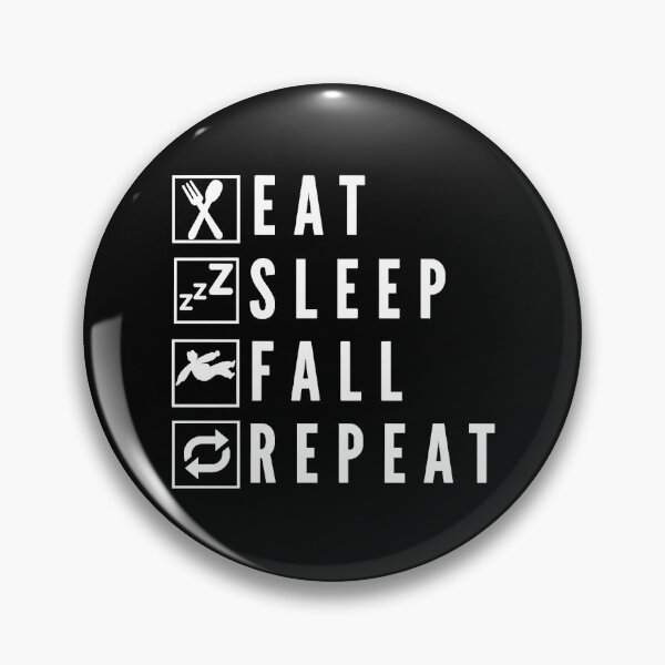 Item preview, Eat Sleep Fall Repeat  designed and sold by WolfieeShops.