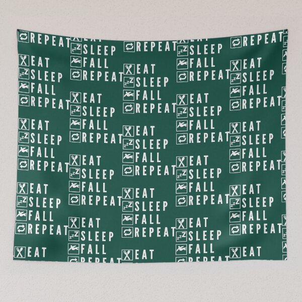 Item preview, Eat Sleep Fall Repeat  designed and sold by WolfieeShops.