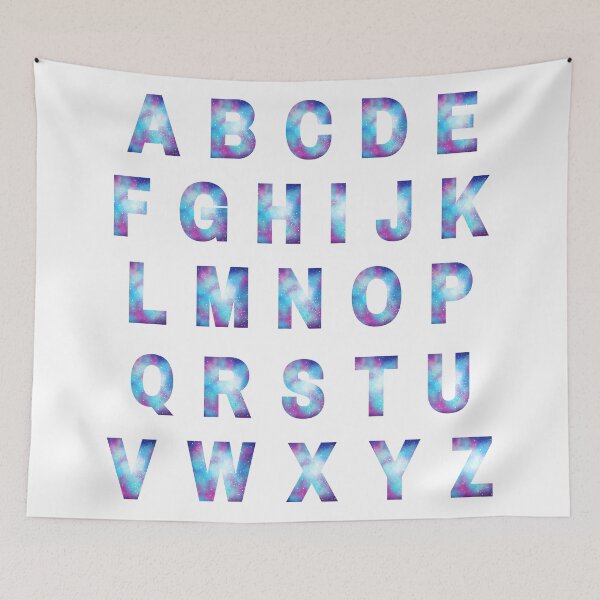 Item preview, Galaxy Alphabet designed and sold by PanyaCreative.