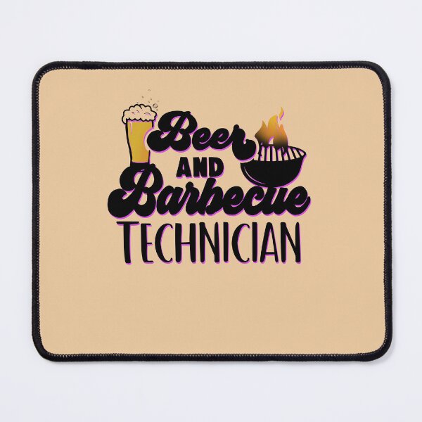 Item preview, Beer and BBQ technician graphic shirt designed and sold by TipTopTapo.