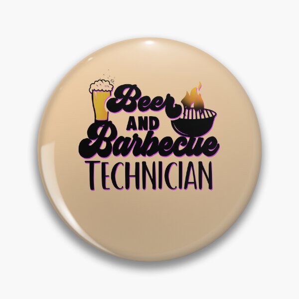 Item preview, Beer and BBQ technician graphic shirt designed and sold by TipTopTapo.