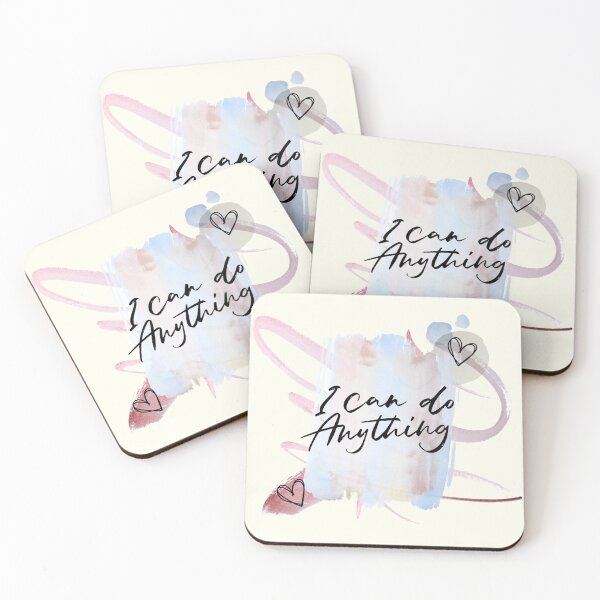 Item preview, I Can Do Anything Inspirational Motivational Quote | Purple Pink Pastel Watercolour: designed and sold by LifeAndWonder.