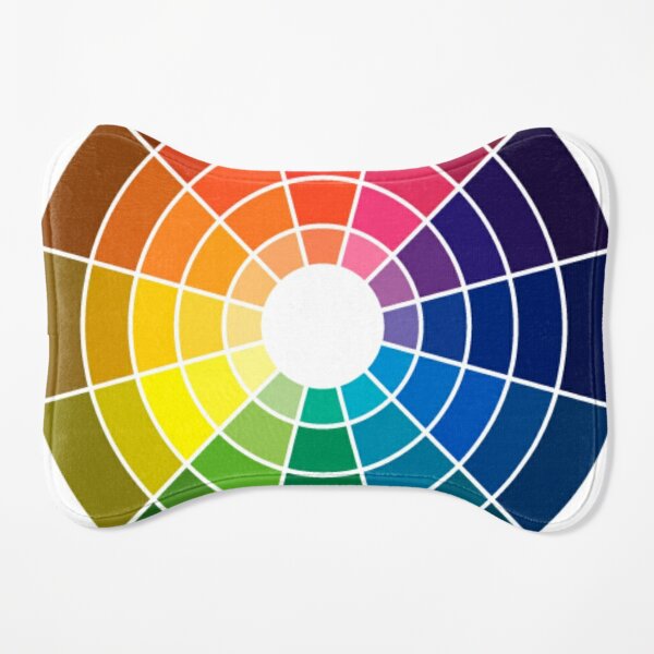 Colour wheel tints tones and shades Dog Mat