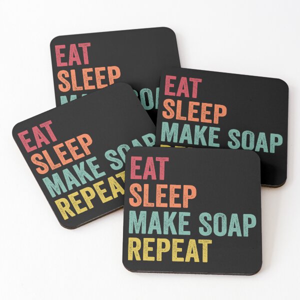 Item preview, Eat Sleep Make Soap Repeat designed and sold by SarahJisri.