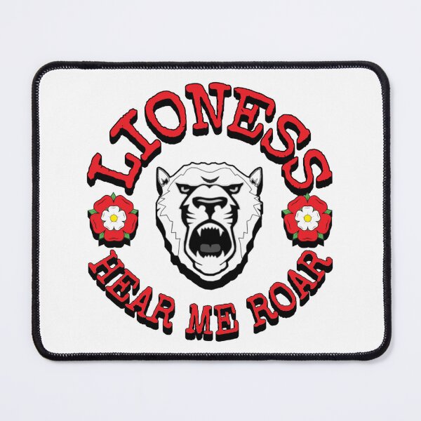 Item preview, England Lioness Hear Me Roar Female Lion Football Design designed and sold by TrulyEpoque.