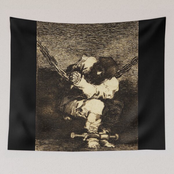 Item preview,  The custody is as barbarous as the crime Little prisoner - Francisco de Goya designed and sold by Vintage Designs +.