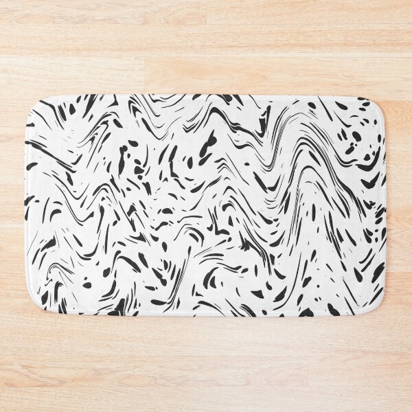 Item preview, Modern Black White Dots Wavy Lines Abstract Design designed and sold by InovArtS.
