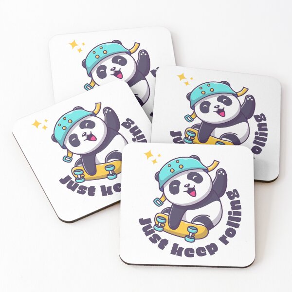 Item preview, Adorable cute panda kawaii | just keep rolling designed and sold by ramith-concept.