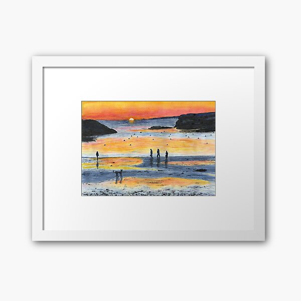 Vista previa del artículo con la obra «Un paseo al atardecer en Porth Diana», diseñado y vendido por LymphomaLass.