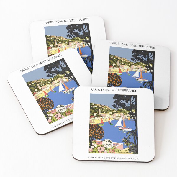 Item preview, 1926 FRANCE Summer On The Cote D'Azur Travel Poster -Summer On The Cote D'Azur Travel  designed and sold by TeeARTHY.