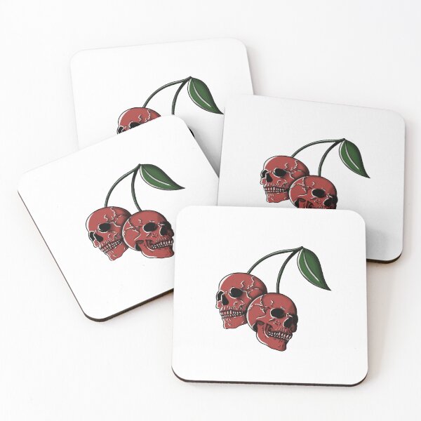 Item preview, Red Cherry Skulls designed and sold by AlegriaGrey.