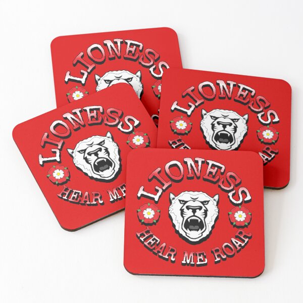 Item preview, England Lioness Hear Me Roar Female Lion Football Red And White Design designed and sold by TrulyEpoque.