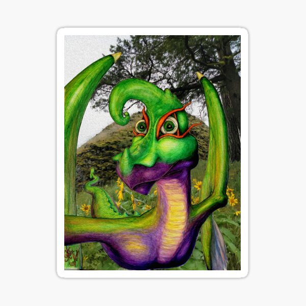 Hornrim Cockathrice Sticker