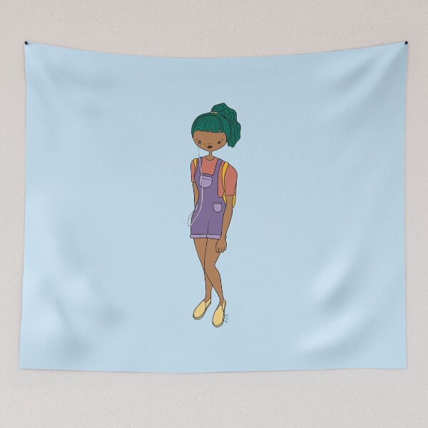 Item preview, Cute Girl With Nasal Feeding Tube (Blue) designed and sold by misslovelymess.
