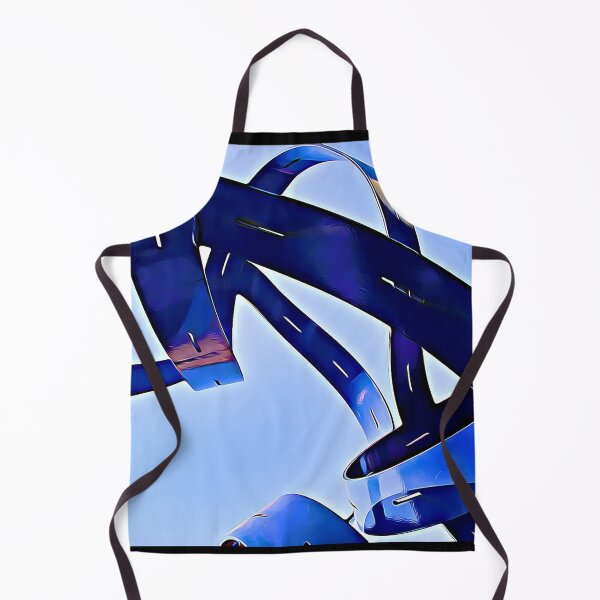 Item preview, abstract blue futuristic sculpture designed and sold by MIKAFXSTORE.