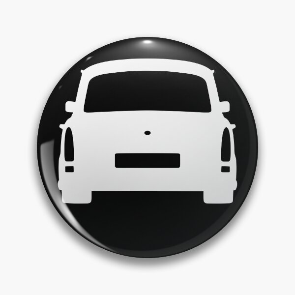Item preview, Trabant 601S rearview white silhouette designed and sold by EdimDesign.