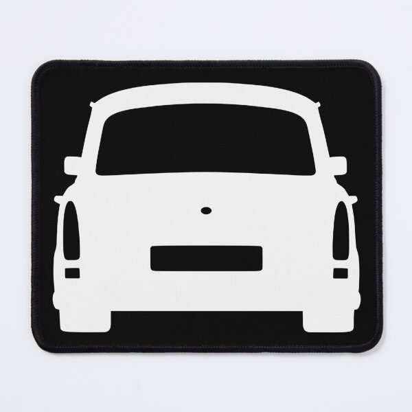 Item preview, Trabant 601S rearview white silhouette designed and sold by EdimDesign.