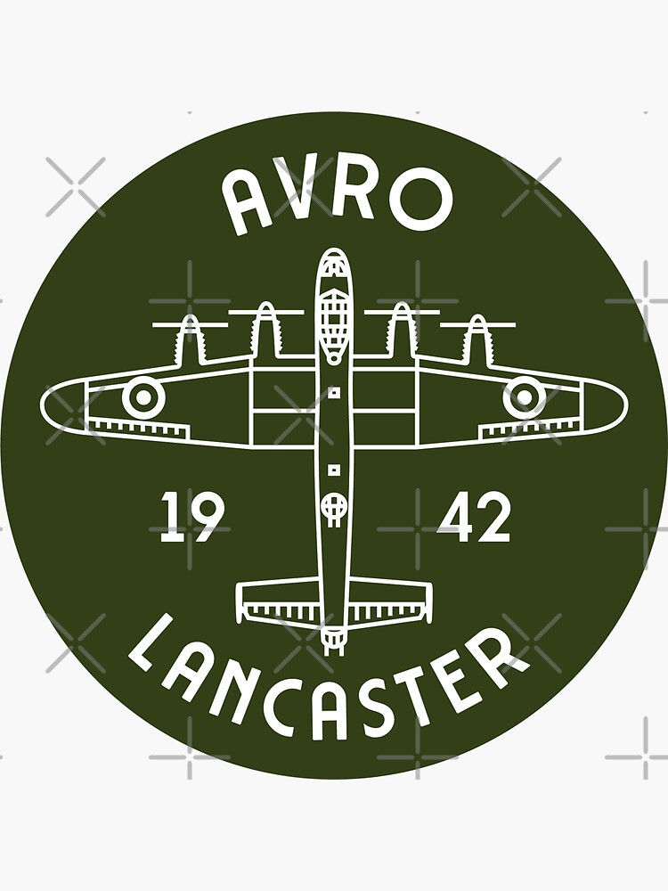Thumbnail 3 of 3, Sticker, Avro Lancaster designed and sold by Aeronautdesign.