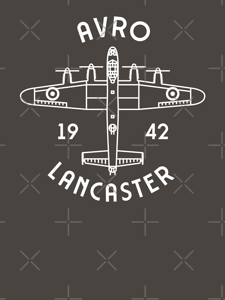 Thumbnail 7 of 7, Classic T-Shirt, Avro Lancaster designed and sold by Aeronautdesign.