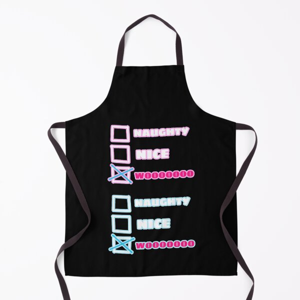 Item preview, Naughty Nice Wooooooo Funny Quote designed and sold by BoyOhBoyGift.