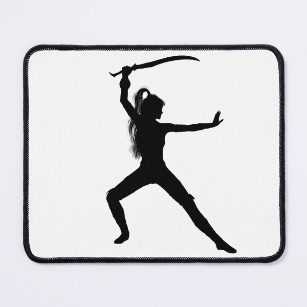 Item preview, Ninja Girls Samurai Warrior Spy Agent Female Fighter Sword Figure Shadow designed and sold by hShah06.