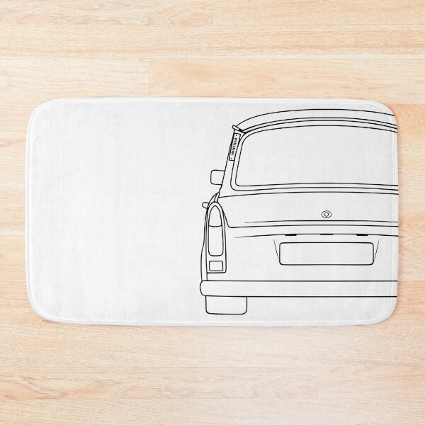 Item preview, Trabant 601S rearview black lines designed and sold by EdimDesign.