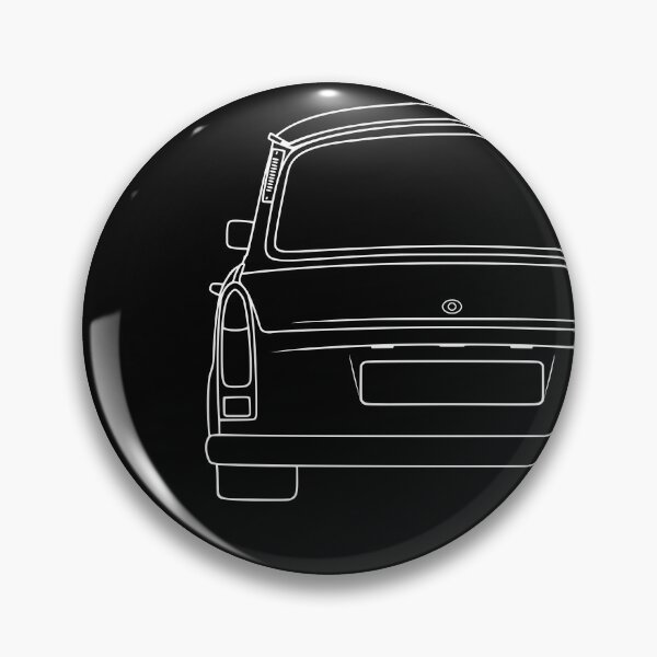 Item preview, Trabant 601S rearview white lines designed and sold by EdimDesign.