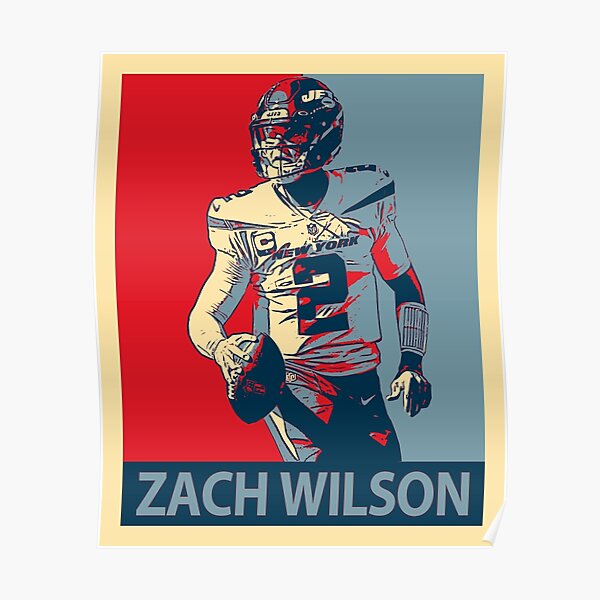 Zach Wilson Football Edit Tapestries Jets - Zach Wilson - Posters and Art  Prints