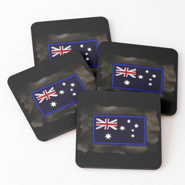Item preview, AUSTRALIAN FLAG ON NIGHT CAMO designed and sold by THE AMERICAN TEEVANGELIST.