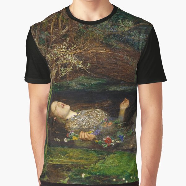 Ophelia by John Everett Millais  Graphic T-Shirt