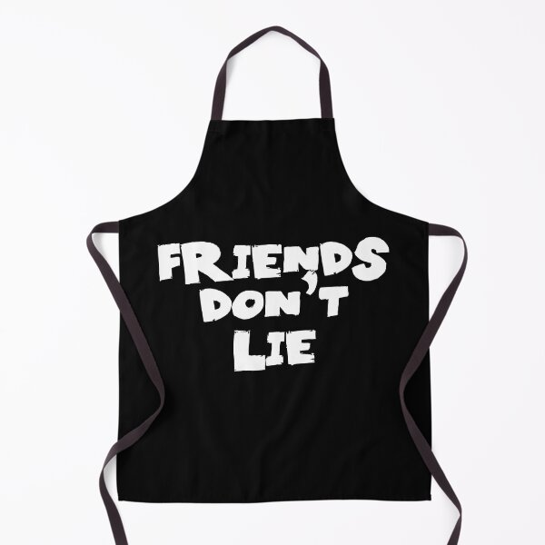 Item preview, Friends Dont Lie Text Monochrome Black designed and sold by Meepuruproject.