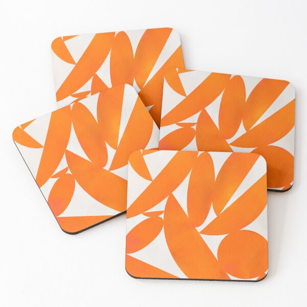 Item preview, Orange Geometric Abstract Modern Pattern designed and sold by trajeado14.