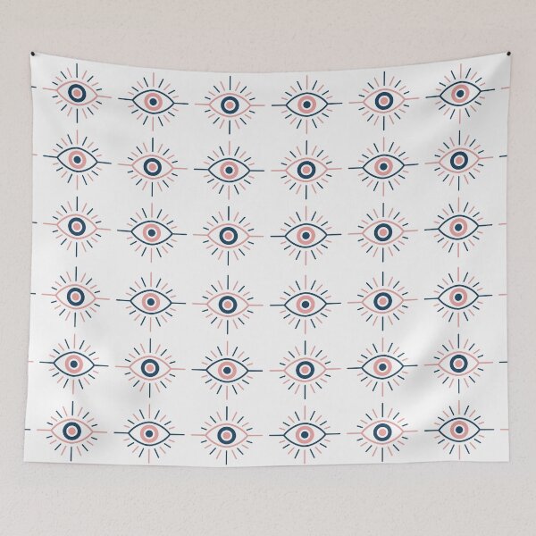 Item preview, Abstract Evil Eye Pattern, Celestial Nazar Boncuk Turkish Eyes, Hamsa Boho Patterns Simple, Greek Symbol designed and sold by Dazzline Designs.
